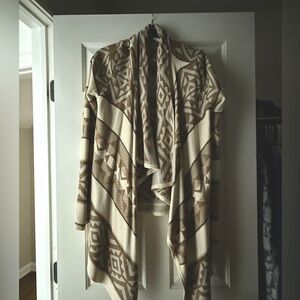 Staring at Stars brown and cream sweater cardigan
